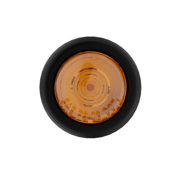 Abrams 3/4" Round 1 LED Bullet Clearance Light - Amber BCL-R1-A-10P